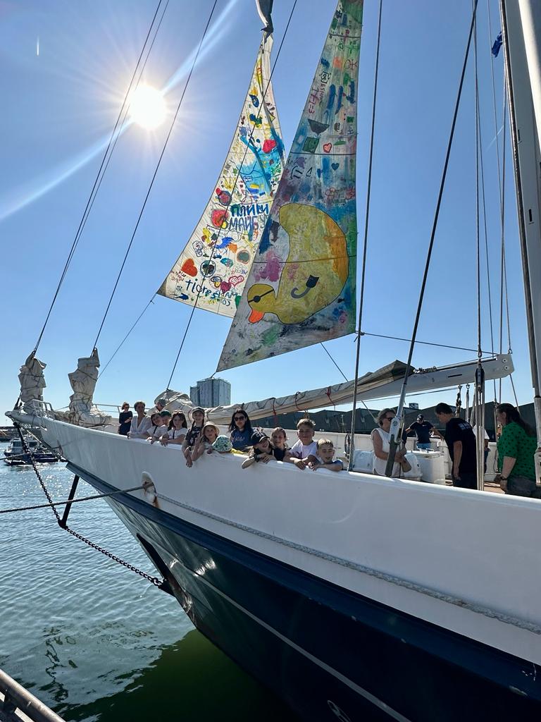 Ukrainian Children at The Ocean Race